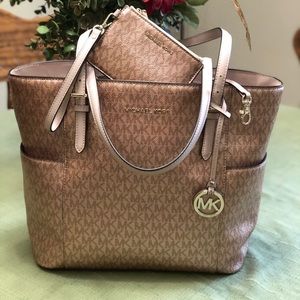 Michael Kors Rose Gold Purse and Wallet